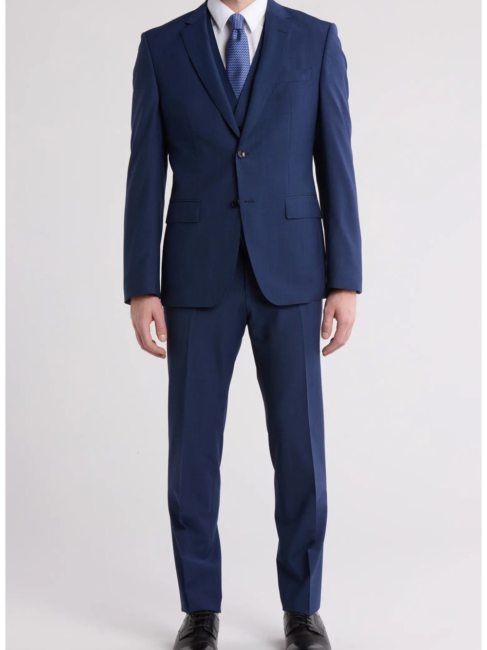 Bar III Navy Blue Three Piece Suit